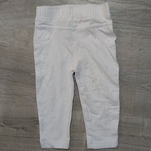 High 5 white leggings with pockets 18 months